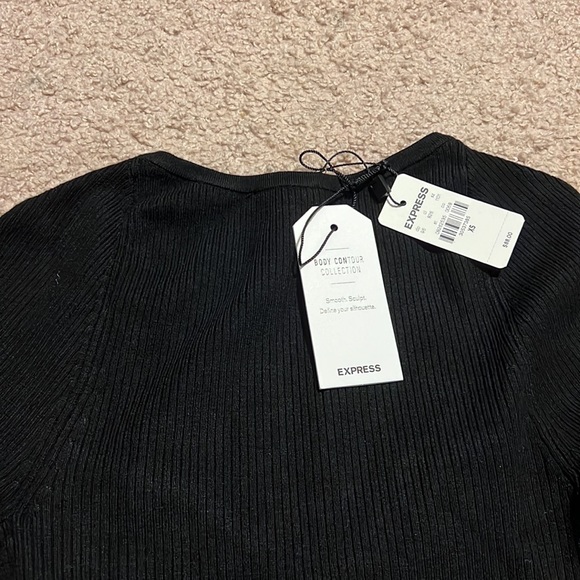 NWT Express black long sleeve top - Picture 6 of 6